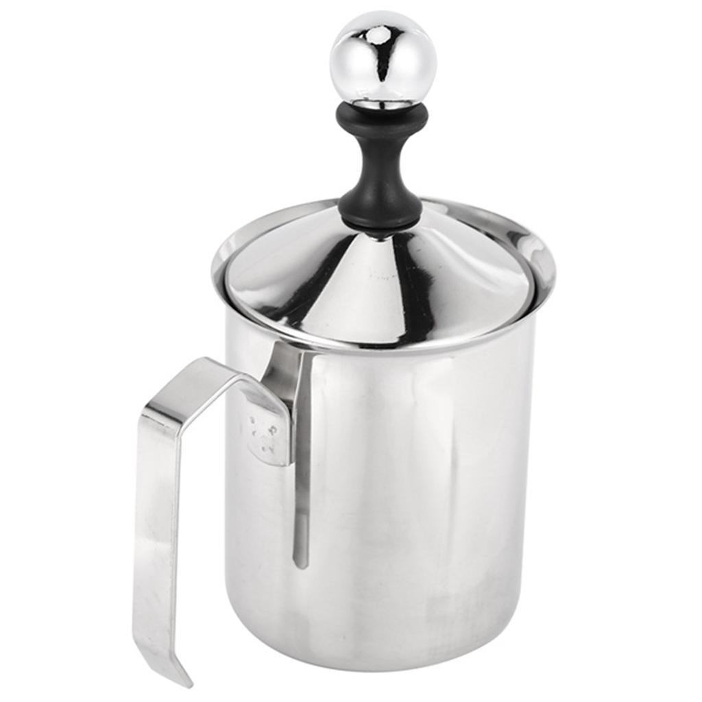 Manual Milk French Press Coffee Maker Stainless Steel Hand Pump Milk Foamer Handheld Milk Jug