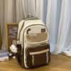 Cute Cat Backpack Female Junior High School Student Large Capacity Computer Travel Backpack High School Student Schoolbag Tide