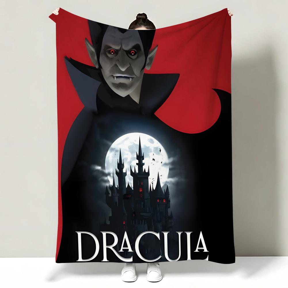 Movie DDracula Throw Soft Warm Flannel Throw Blanket Multiuse for Sofa Bed Office Nap