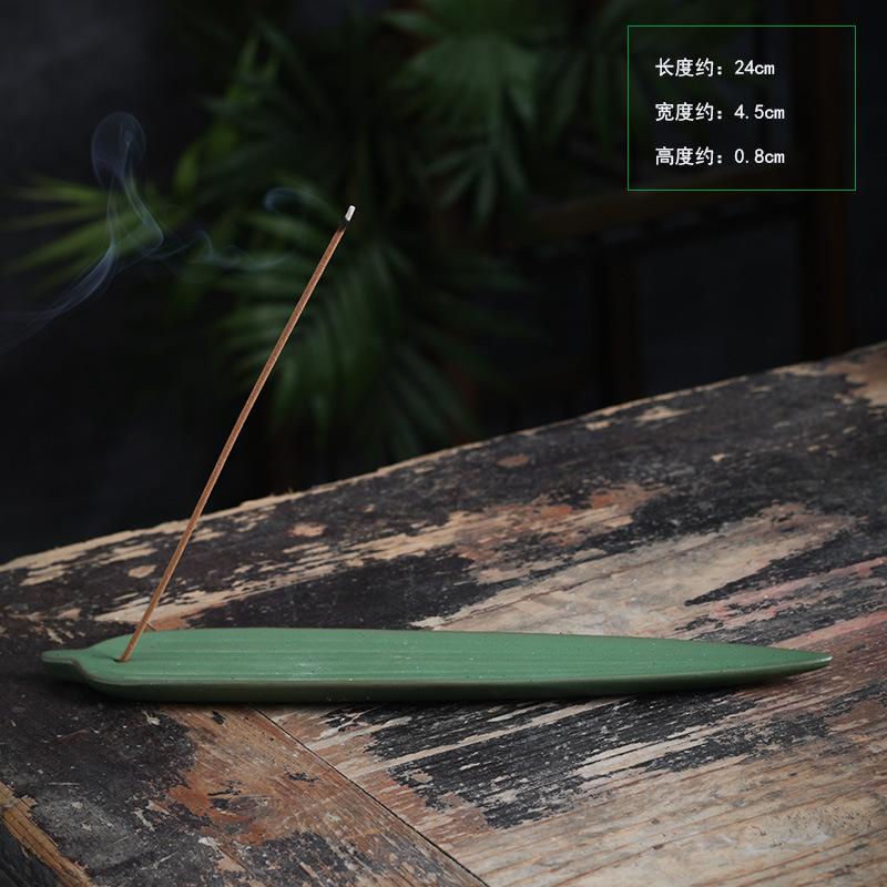 Leaf Creative Living Room Incense Zen Incense Drag Tea Ceremony Aromatherapy Ceramic Ornament