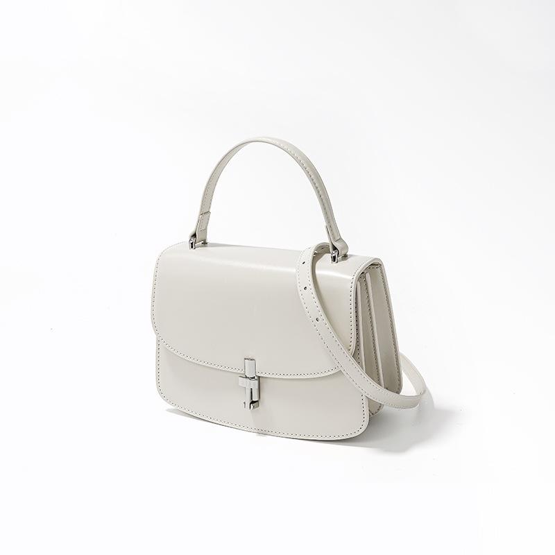 

Новая французская винтажная органная сумка, элегантная и элегантная, уникальная сумка на одно плечо, модная универсальная сумка из высококачественной натуральной кожи белый