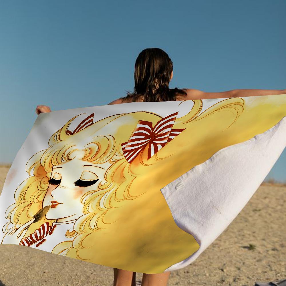 Anime Manga C-Candy C-Candy Microfiber Blanket Quick Drying Beach Towels Oversized Printing Super Absorbent Pool Towel Blanket