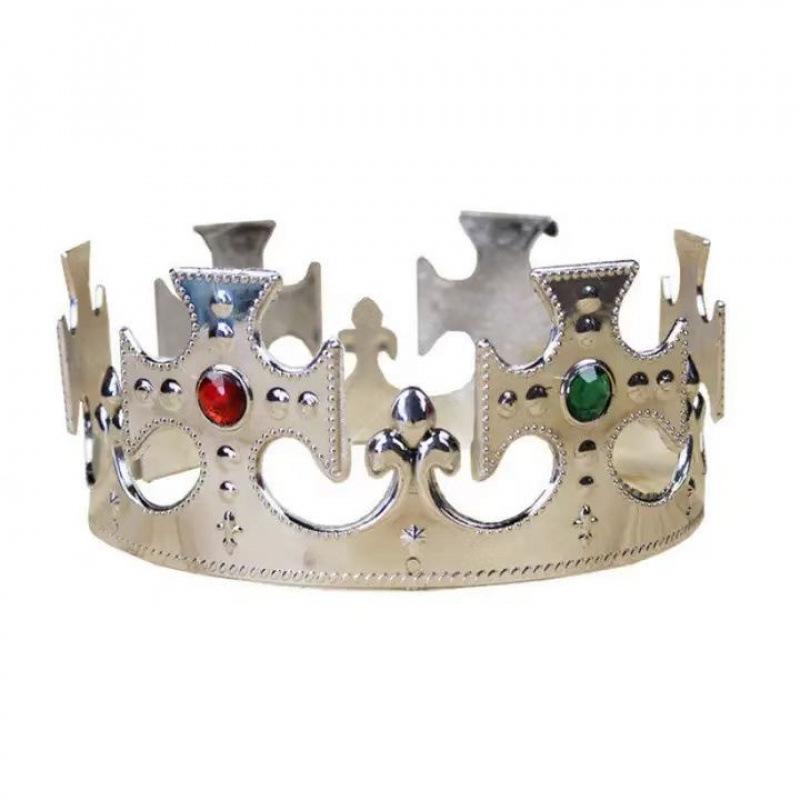 

Children s Party & Festival Crown - King/Queen Hair Accessories, Plastic Emperor Crown, Princess Headwear Jewelry