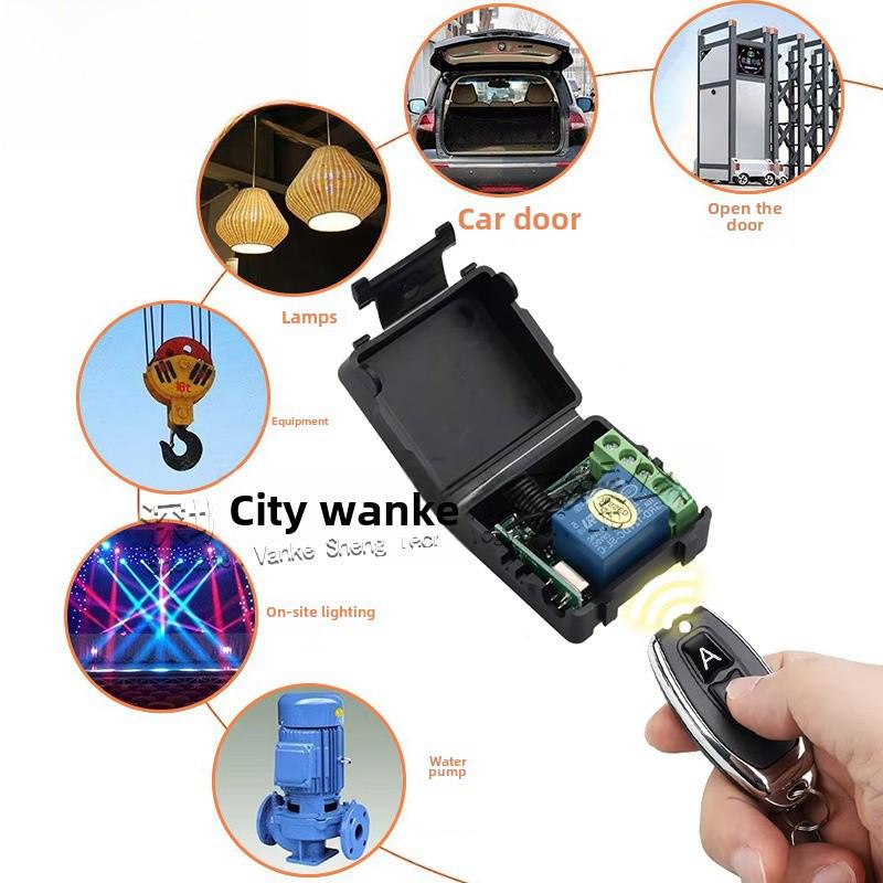 Comutator de telecomandă fără fir cu putere redusă, 12 V, un singur canal, 433 MHz