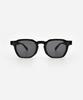 KOLEAT Women Layered Horn-Rimmed All-Black Multi-Faceted Uv Protection Sunglasses [Dggab]