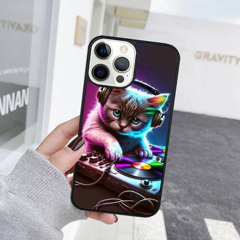 Funny Cute Cat Animal Phone Case For iPhone 17 Air 15 16 Cover  11 13 14 Pro Max 12 Plus Max Fundas