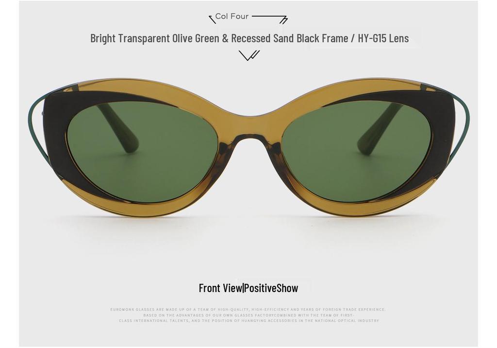 Cat Eye Sunglasses for Women, Slimming Design for Round & Square Faces, Celebrity Style, Korean Fashion, Anti-UV Protection