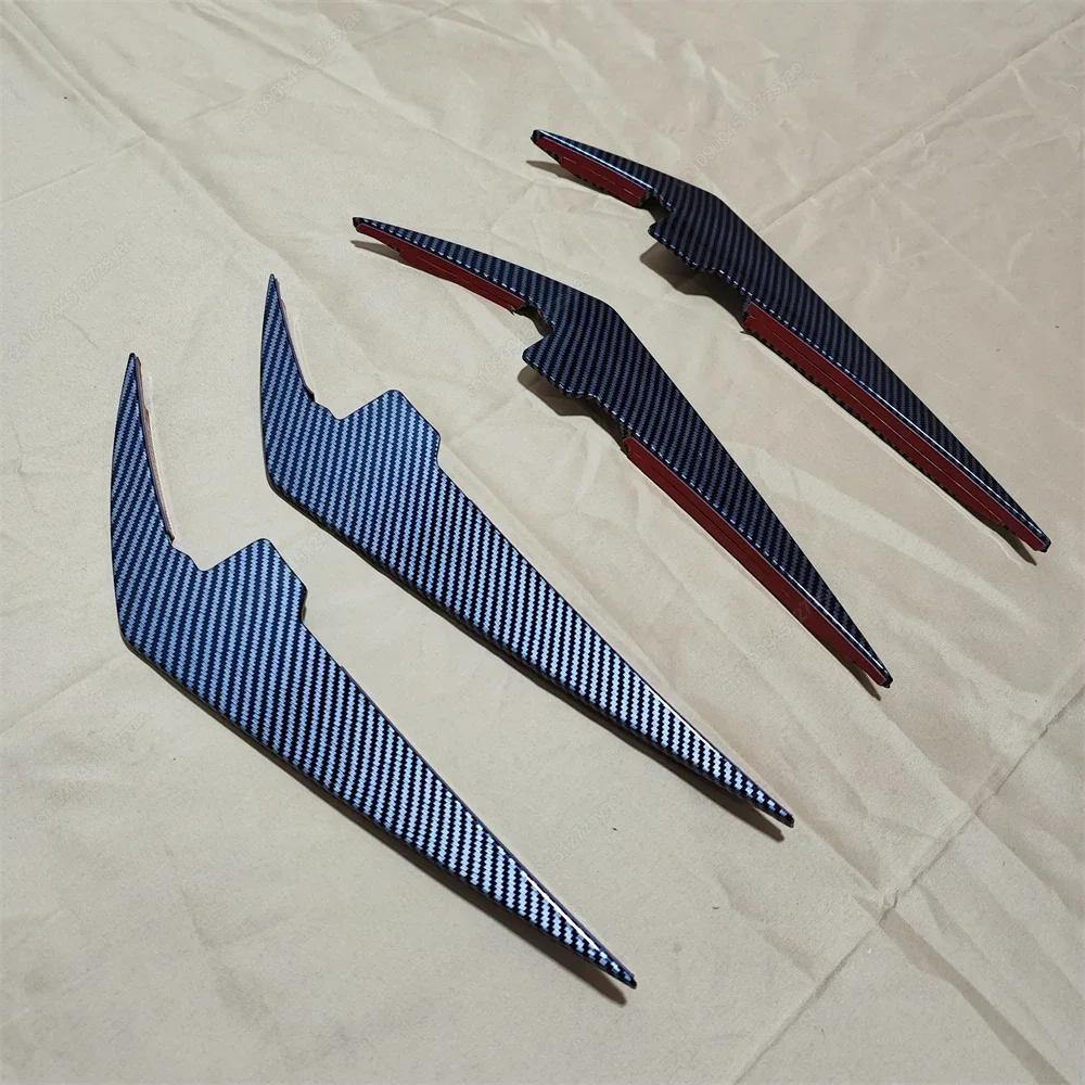 

For BMW G20 G21 318i 320i 330i M340i 2022-2024+ LCI M-Sport Car Front Bumper Canards Front Lip Spoiler Splitter Trim Sticker