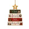 Festive Door Handle Decorations Rustic Wooden Hanging Pendant for Christmas Holiday Home Door, Decorative Signs Party Sign Ornament with