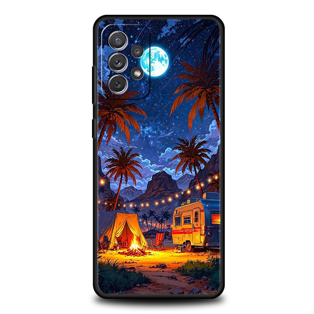 Combi Van Car Outdoor Camping Phone Case For Samsung A17 A07 A55 A35 A25 A15 A05s A33 A31 A23 A21s A13 A41 A73 A53 A51 A71 Cover