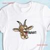 Screaming Goat T Shirt Lover Animal Funny Vintage Versatile Casual Graphic Comfortable Slightly Homme Streetwear Unisex