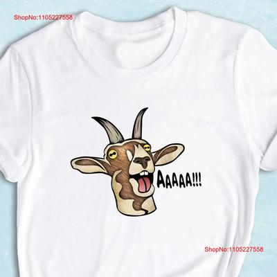 Screaming Goat T Shirt Lover Animal Funny Vintage Versatile Casual Graphic Comfortable Slightly Homme Streetwear Unisex