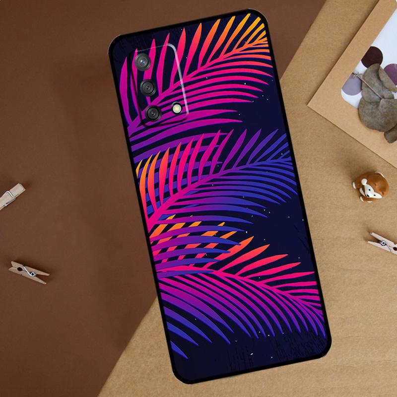 Tropical Leaves For Oppo A18 A38 A58 A78 A98 A40 A60 A80 A74 A94 A54 A16 A76 A96 A15 A57S A17 A77 Phone Case