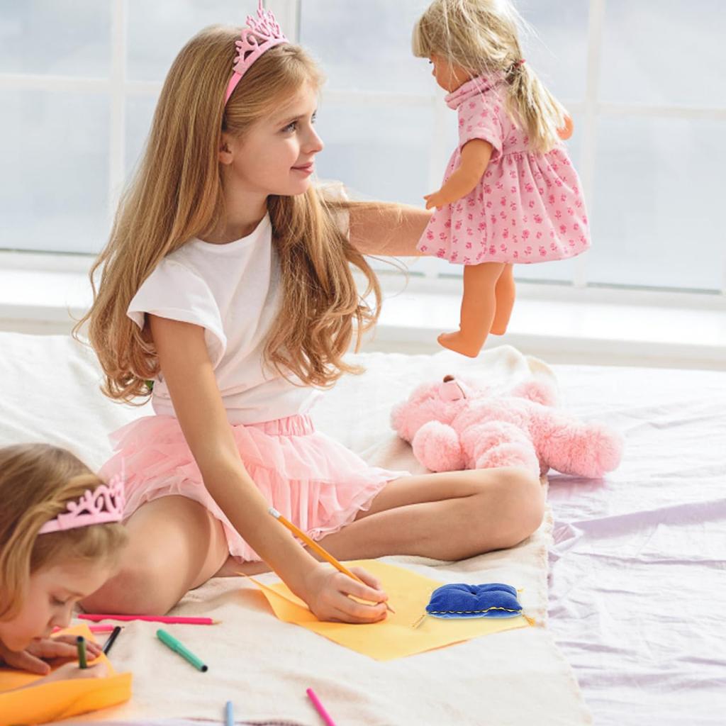 NOLITOY Poppenhuis Miniatuur Schaal Fleece Kussen Set voor Miniatuur Bank DIY Poppenhuis Meubels x x Kussens, 16 Beddengoed, Accessoires, 4" 3.7" 0.8"