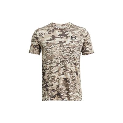 Ua Abc Buchstaben Logo Bedrucktes Rundhals Kurzarm T-Shirt Herren Tops Khaki 1357727-203