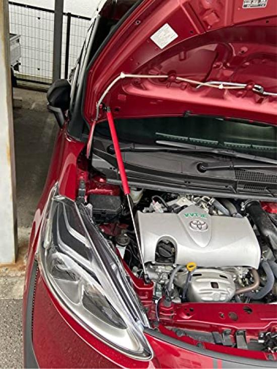 KUNSYOUKIM Bonnet Hood Set of for Toyota Sienta Vehicle Modification Inspection Warranty Dampers, 2, 2015-2019 (2nd Generation, XP17#G, NSP17#G,