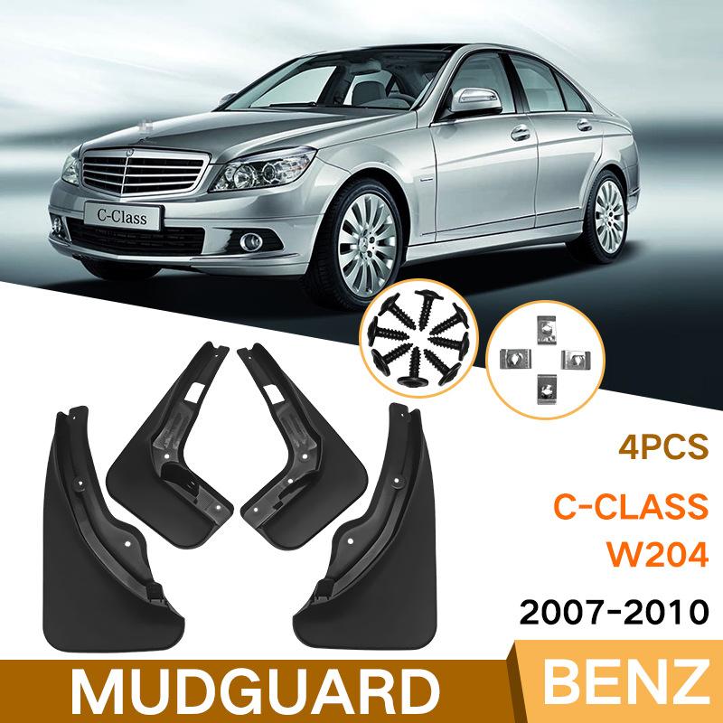Mud Flaps For Mercedes Benz C-Class Sport W204 15 11 08 2007 MudFlaps Front Rear Fender Car