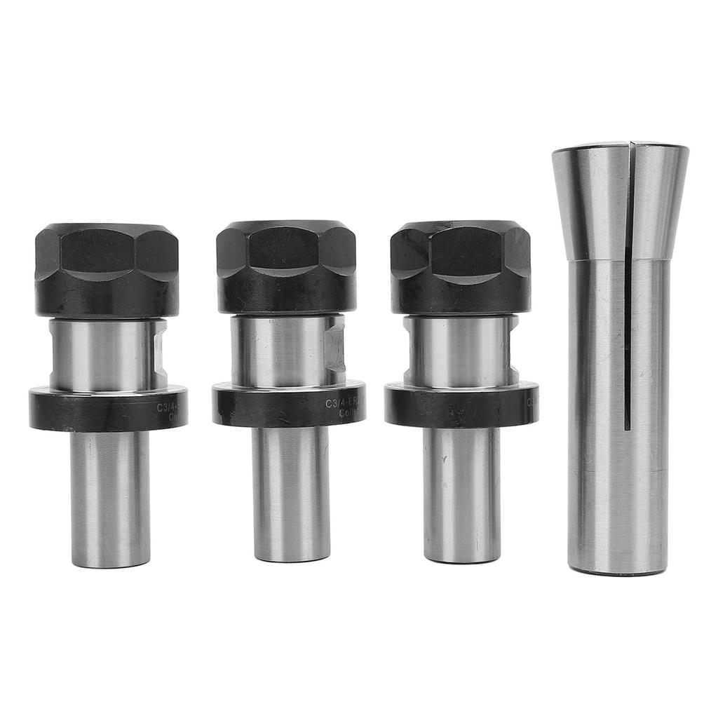 Collet Holder Chuck Set R8 34 Spring Collet and 3PCS Collet Chuck Extension Rod for Carving