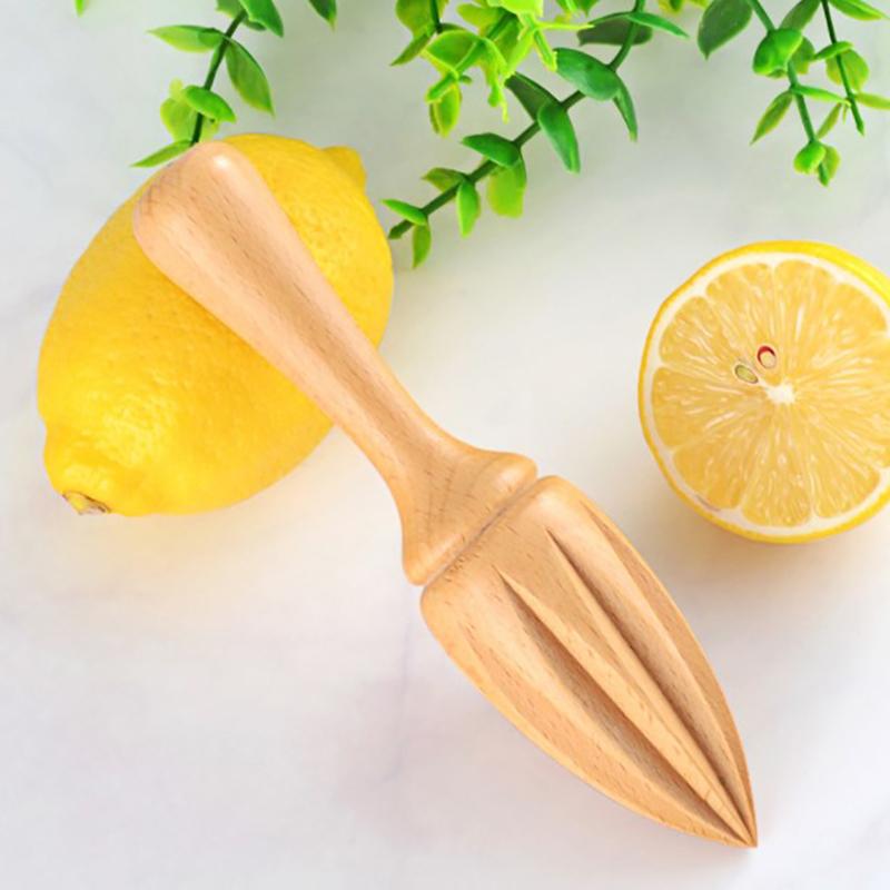 

Ten-corner Shape Wooden Lemon Squeezer Manual Juicer Fruit Juice Extractor 1