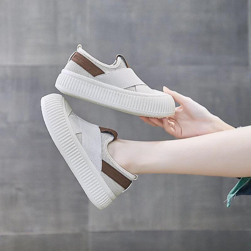 New Casual Sneakers Women Summer New In Sports Running Shoes Woman Comfort Slip-on Flat Sneaker Zapatos De Mujer Size 35-40