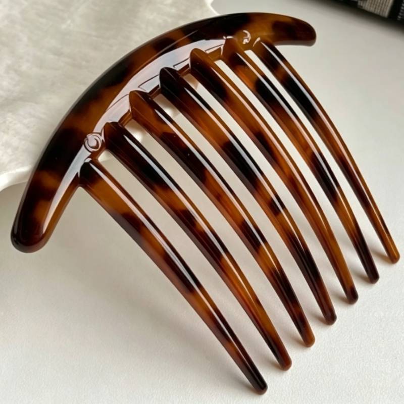 Plastic Ushaped Hairpin With Seven Tines For Lazy Bun Styling Women