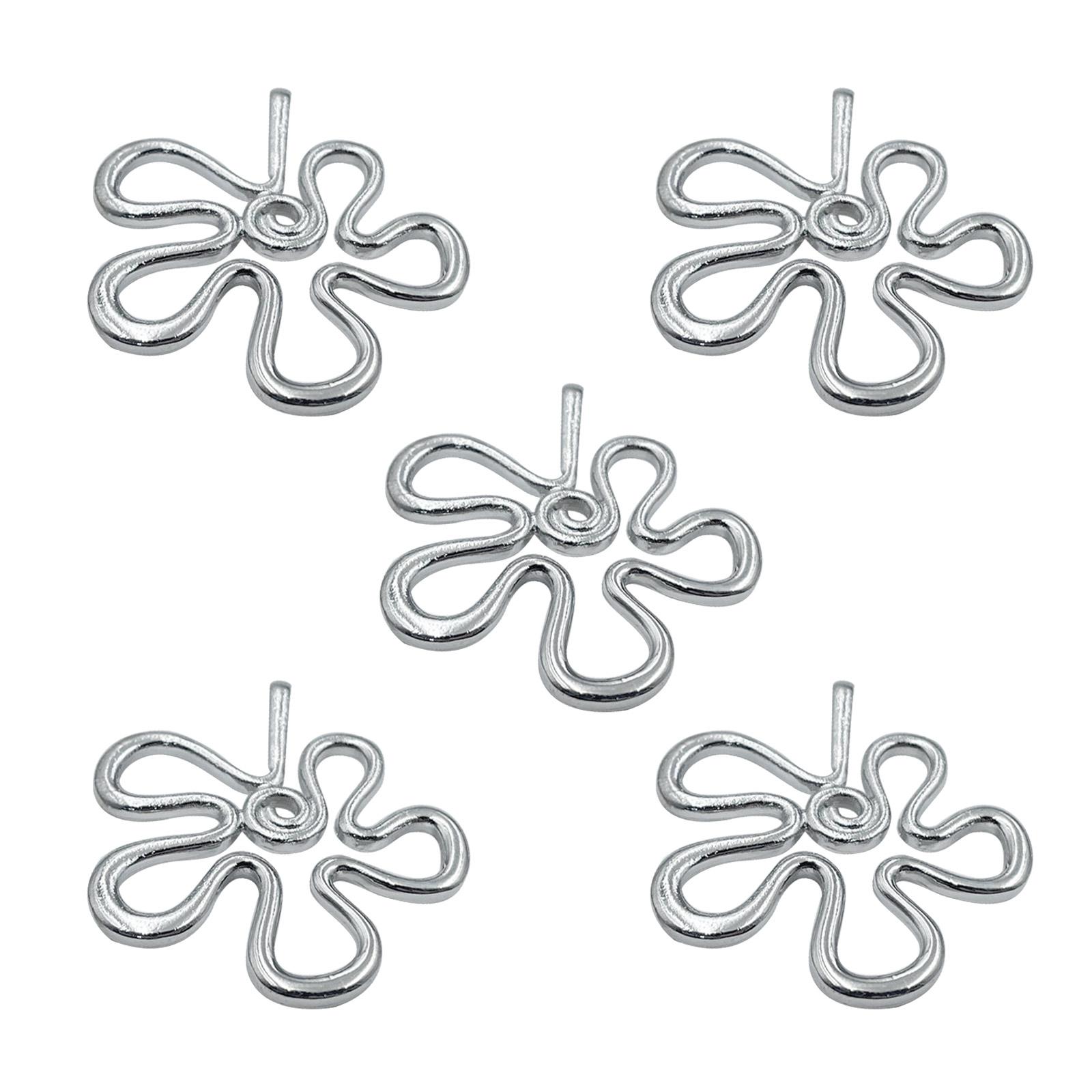 

5-Piece Flower Crafting Jewelry Finding Making Accessories Flower Pendant DIY Necklace Bracelet Supplies for DIY Jewelry 1