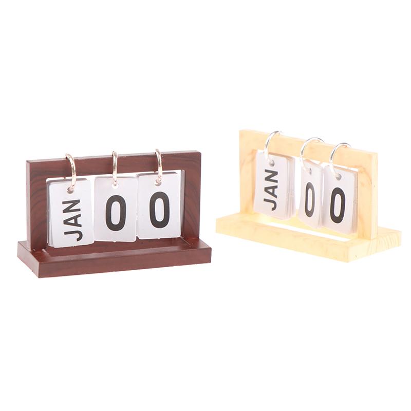 1:12 Miniaturní kalendář pro domeček pro panenky Stolní kalendář Dekorace modelu domu Hračka Doplňky pro domeček pro panenky