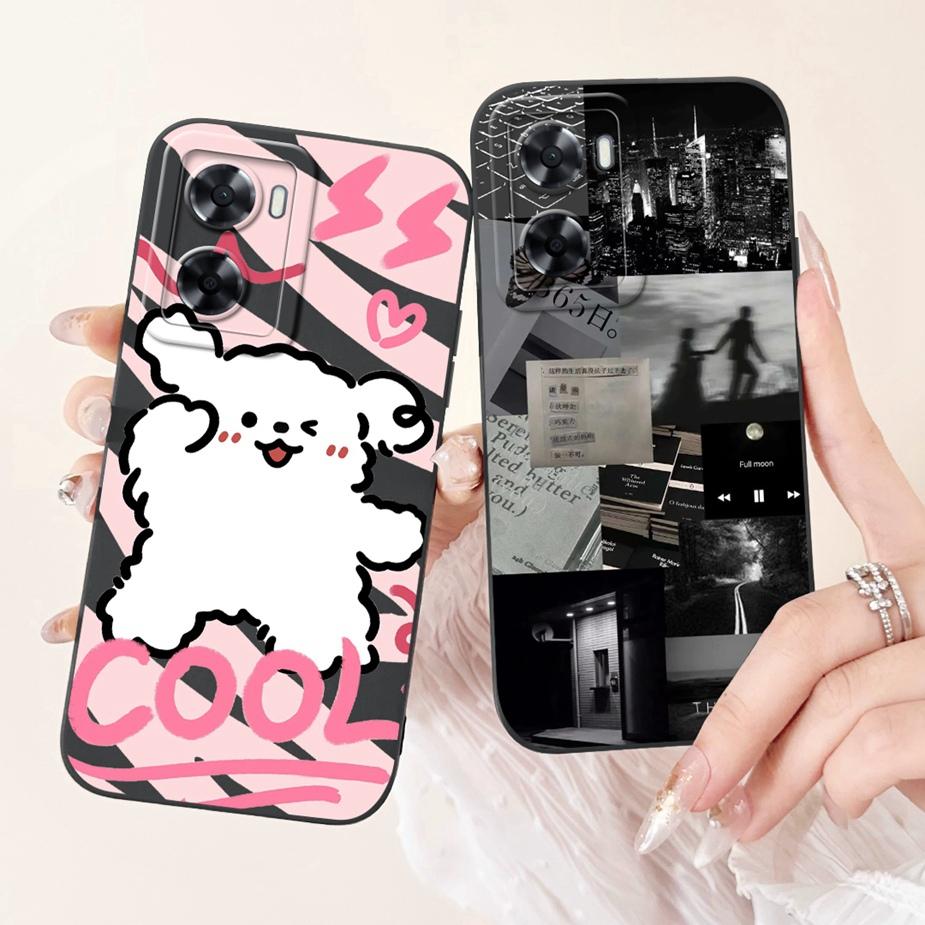 For Oppo A57 4G Case Oppo A57s CPH2385 Cute Funny Cartoon Cover Soft TPU Phone Case For Oppo A77 4G Oppo A77s Fundas 6.56'' Capa