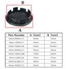 rsq1 Car Wheel Center Hub Caps Cover 4pcs 55mm 56mm 65mm 70mm for VW Volkswagen Golf Polo Passat Touran CC B5 B6 B7 Jetta accessories