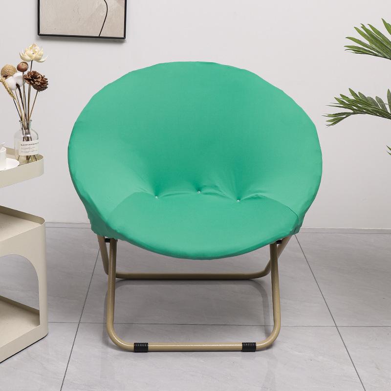 NEW Solid Color Saucer Chair Cover Spandex Protector Round Recliner Slipcover Polyester Removable Washable Moon Chair Cover