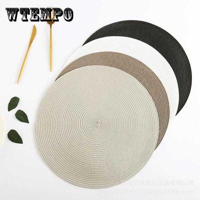 PP Round Cushion Weaving Waterproof and Mildew-proof Tablecloth Heat Insulation