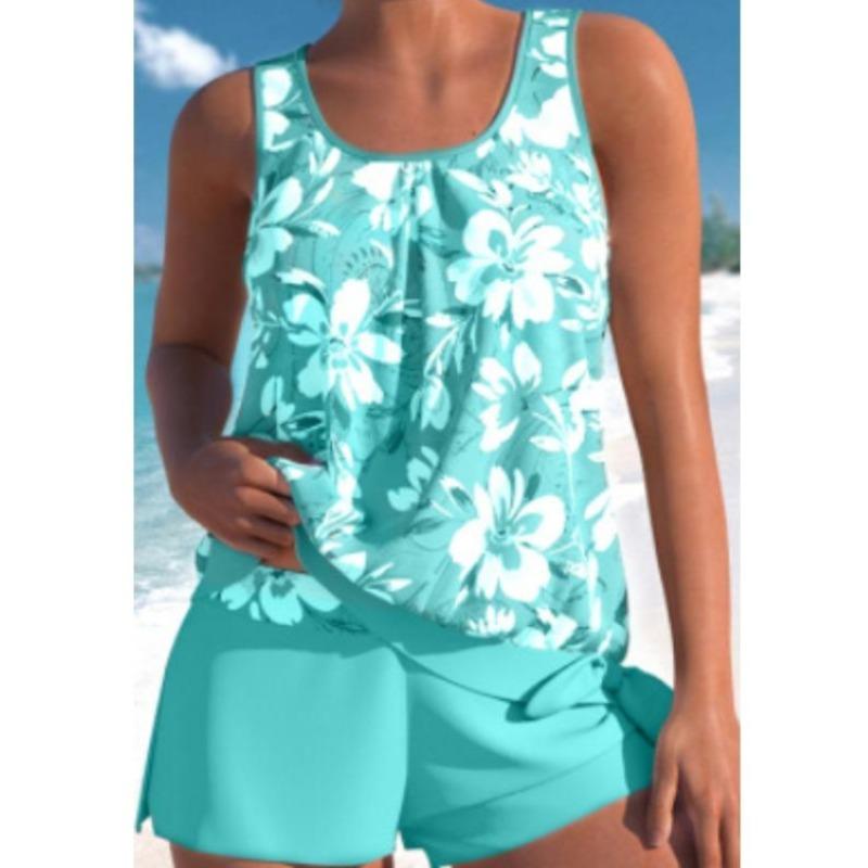 Printed Swimsuit Women's Split Swimsuit