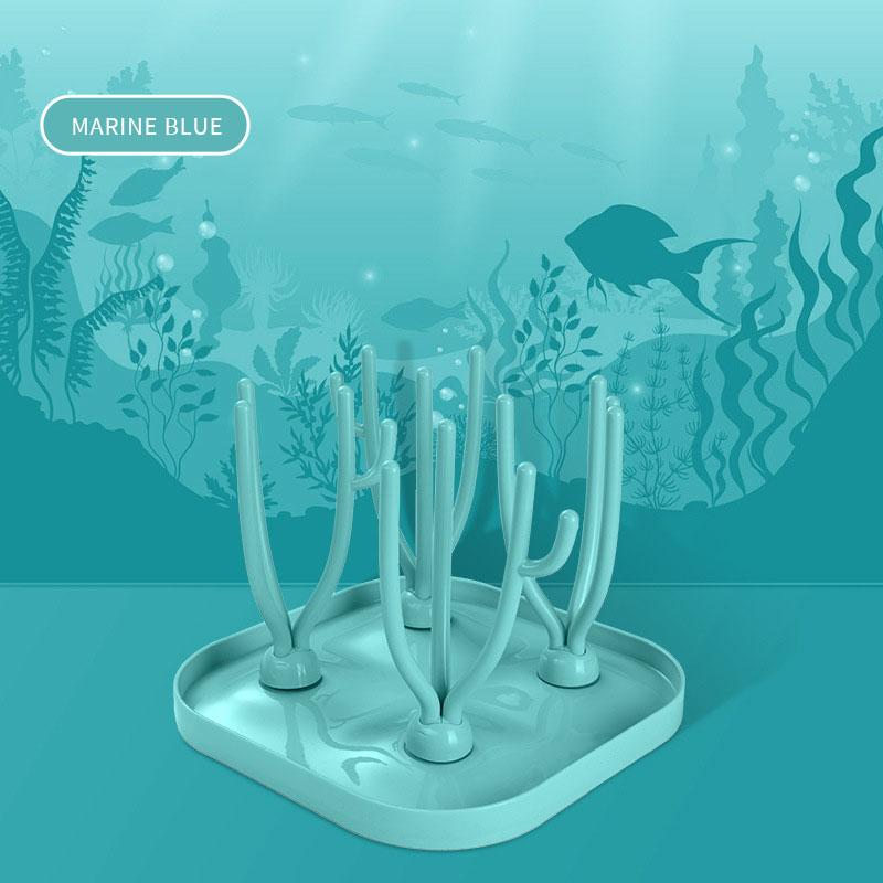 Stojak na butelki dla niemowląt Składany Suszarka do czyszczenia butelek dla niemowląt Ociekacz Uchwyt na smoczki dla niemowląt Kubek do karmienia Odłączany schowek Półka na smoczki