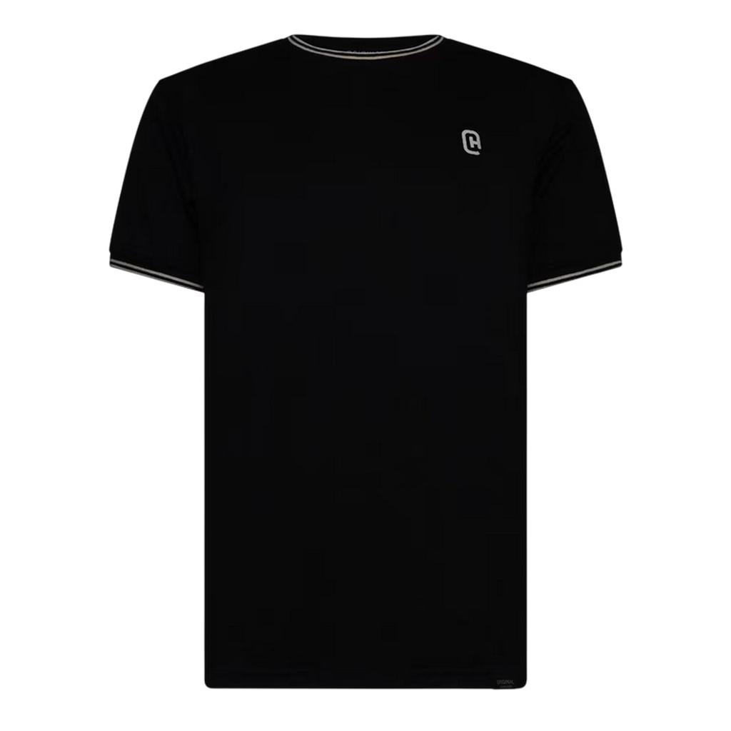 Crosshatch Mens Preece Contrast Striped T-Shirt