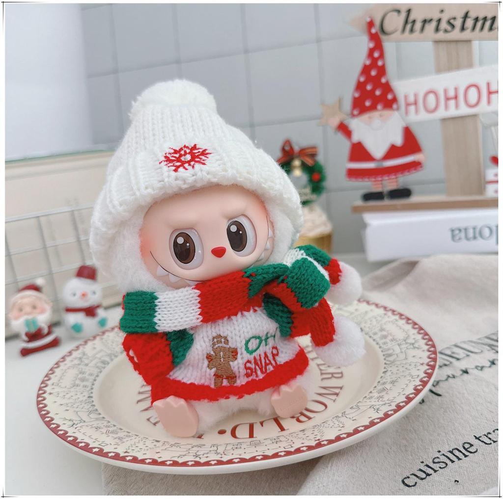 10cm & 15cm Labubu Doll Christmas Outfit: Tree Shawl and Hat