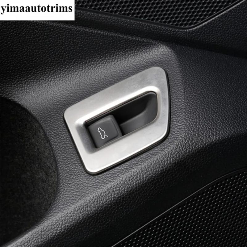 Car Rear Trunk Tail Box Switch Button Frame Cover Trim Accessories Fit For Volkswagen Arteon 2018 - 2024 / Passat B8 2016 - 2018