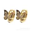 Korean Style Butterfly Ear Studs for Women - Elegant Gold Jewelry with a Sweet, Simple Luxury Appeal