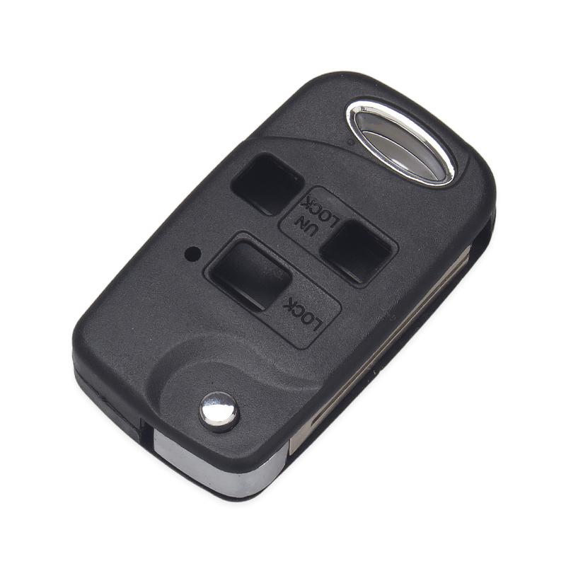KEYYOU 3 Buttons Flip Folding Remote Key Shell Case For Lexus RX300 SC430 GX470 LS400 GS300 ES330 LX470 Fob Key Cover