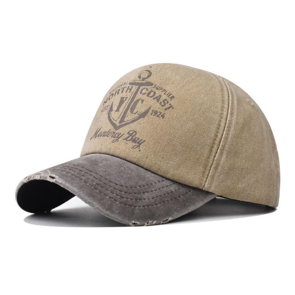 Retro Washed Letter Print Cap Outdoor Sports Unsex Travel Sun Hat Baseball Cap Classic Versatile Patchwork Hip Hop Cap Summer