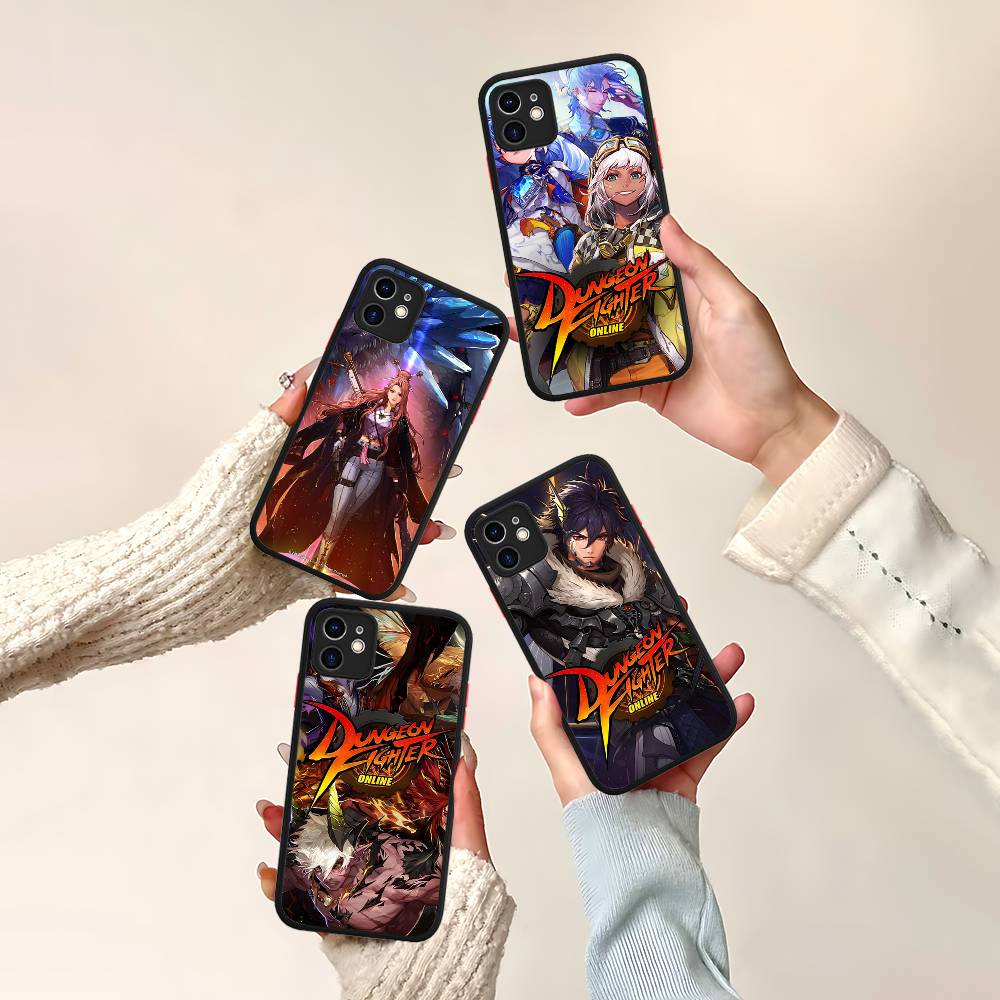 D-Dungeon A-And F-Fighter Phone Case For IPhone 16 15 14 13 12 11 Pro Max 7 8 6 6s Plus Matte Cover