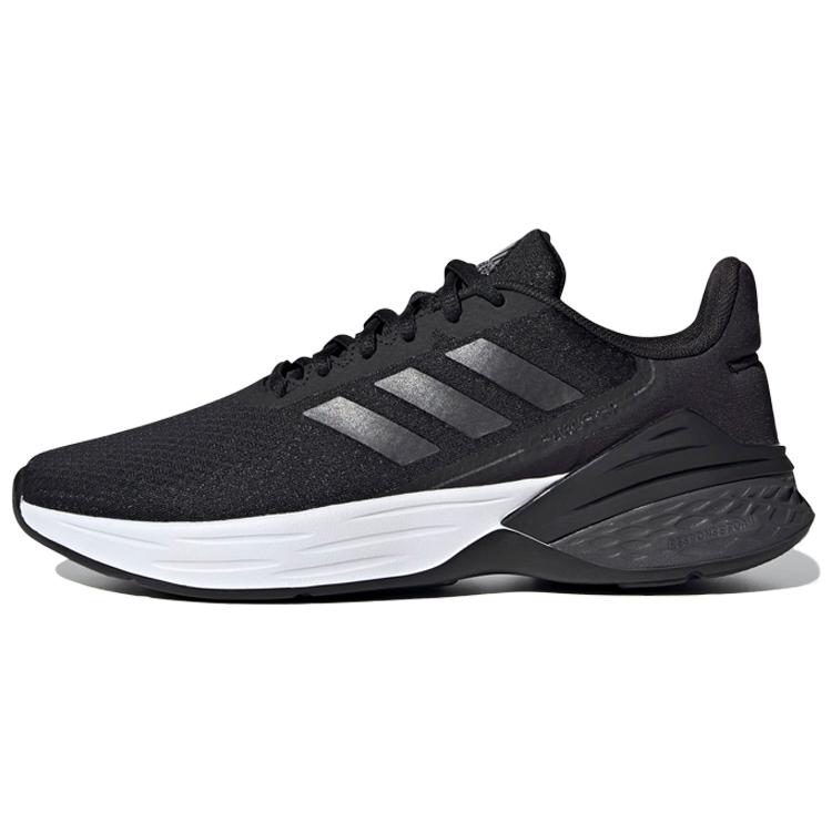New Adidas Response Sr 'Black White Silver' Women's FX3642