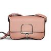 2025 New Top Layer Cowhide Palm Pattern Horizontal Bottom Genuine Leather Women's Bag High-end Saddle Bag Single Shoulder Crossbody Bag
