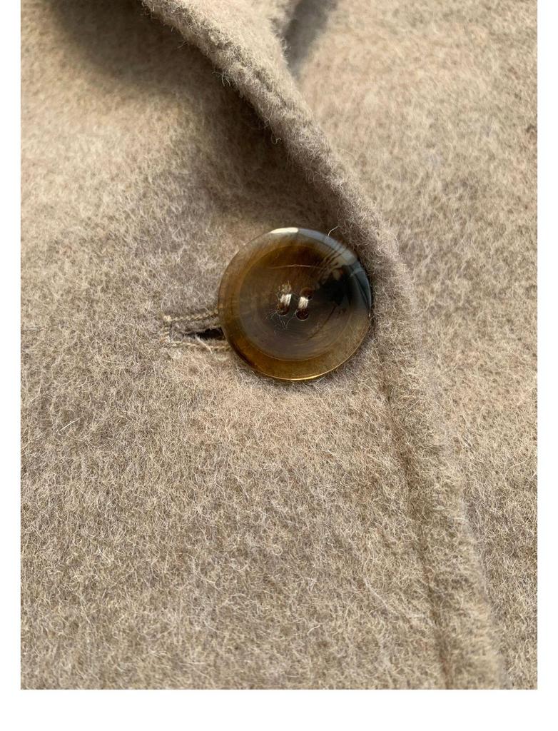 Handmade Italian Notch Lapel Coat – 70% Double-Faced Wool, Premium Quality