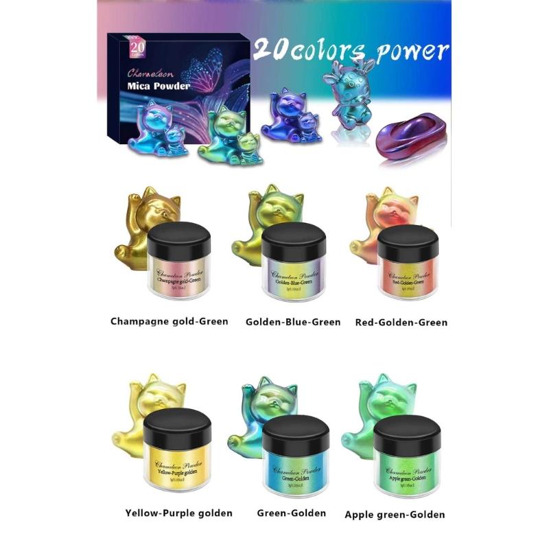 Craft Dye Resin Powder Soap Making Dye Candle Making Dye Handmade Craft Coloring Mica Powder Set for Soap Candle Making
