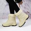 TUINANLE Damskie bawełniane buty Zagęszczone Ciepłe Codzienne Duże Pluszowe Buty Zimowe Śniegowce Antypoślizgowe
