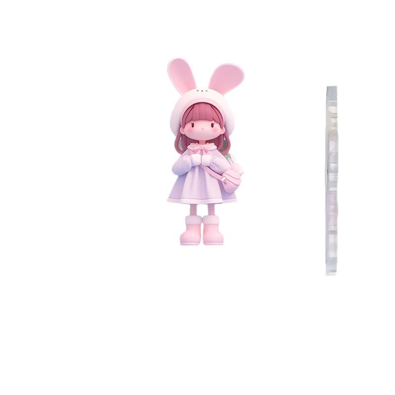 Creative Acrylic Girl Car Pendant - Hanging Ornament & Interior Decoration