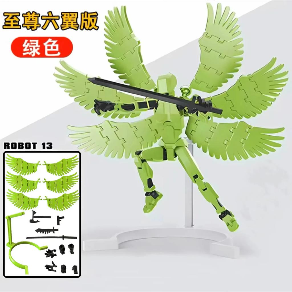 Lucky Puppets 13 Doll,Multiple Styling Combinations Robot Model,Cheap Holiday Gift,Cool Robot Doll Desktop Decoration