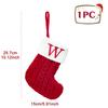 Christmas Socks Knitting Snowflake Letter Stocking Christmas Decoration 2025 For Home Xmas Tree Ornament Gift Navidad Natal 2026