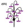 Solar Garden Lights Halloween Tree Stump Light, Powered Stake Twinkling Light Yard Stakes with Ghost Pumpkin Cat Ornaments, Vintage Glowing