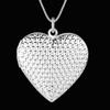 wholesale 925 Sterling Silver Necklace Pendant chain Photo frame For Women Luxury Fashion Wedding Engagement Jewelry